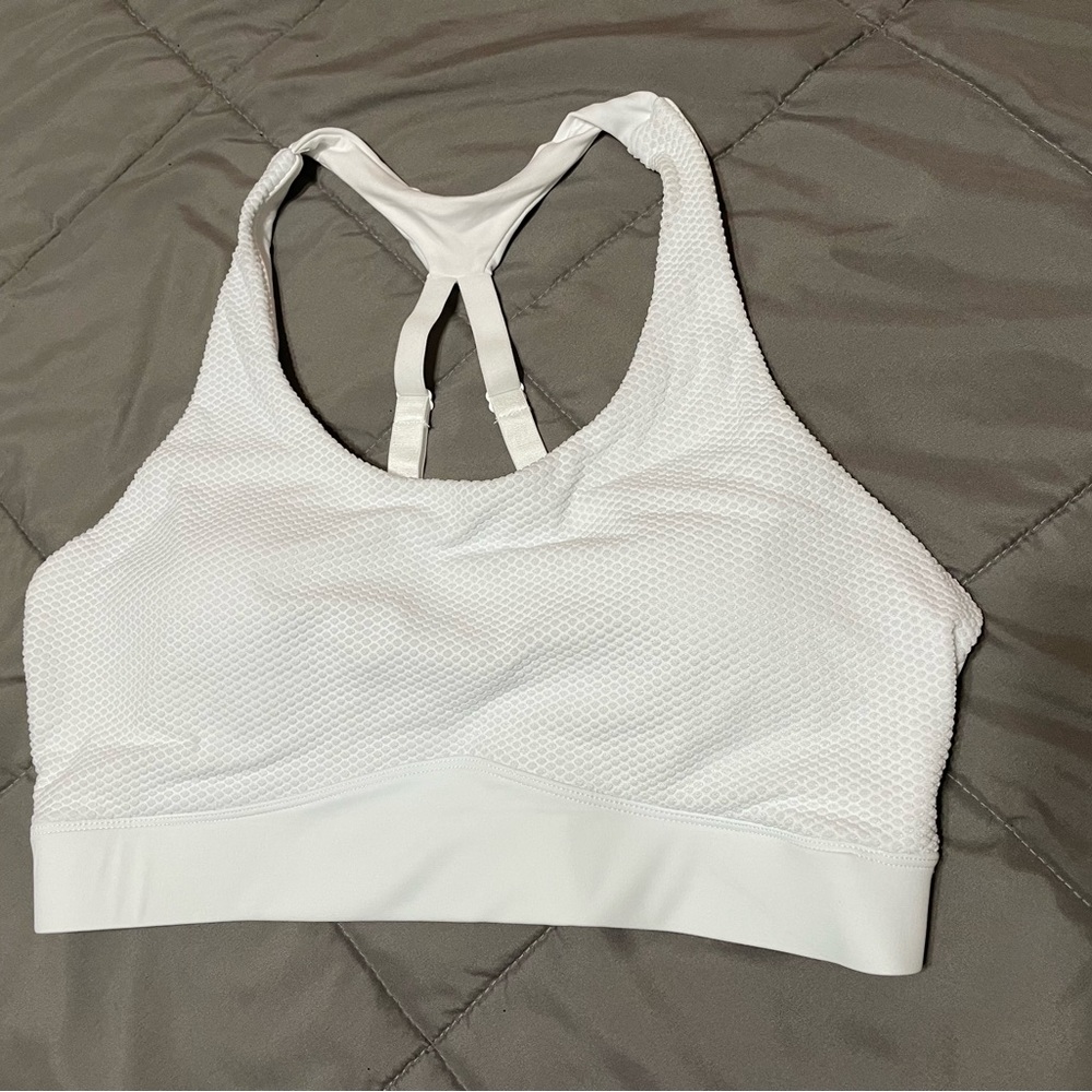 Zyia White Polka adjustable strappy bra